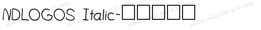 NDLOGOS Italic字体转换